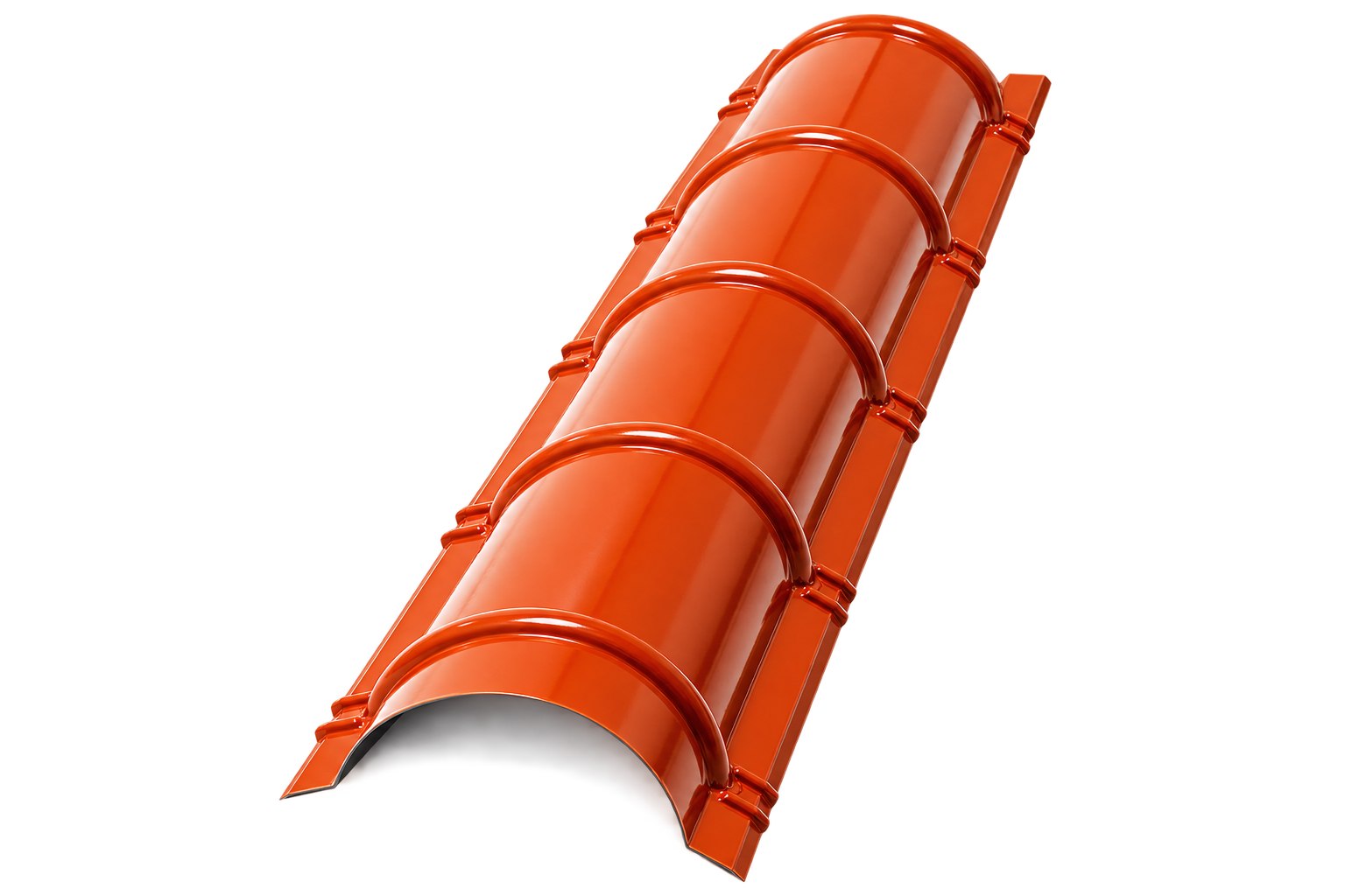 Terracotta prepainted ridge capping and flashing