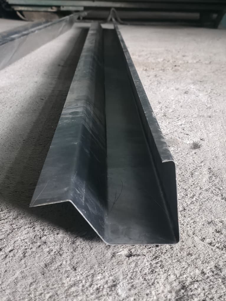 Folded custom profile with a 45 degree offset fold